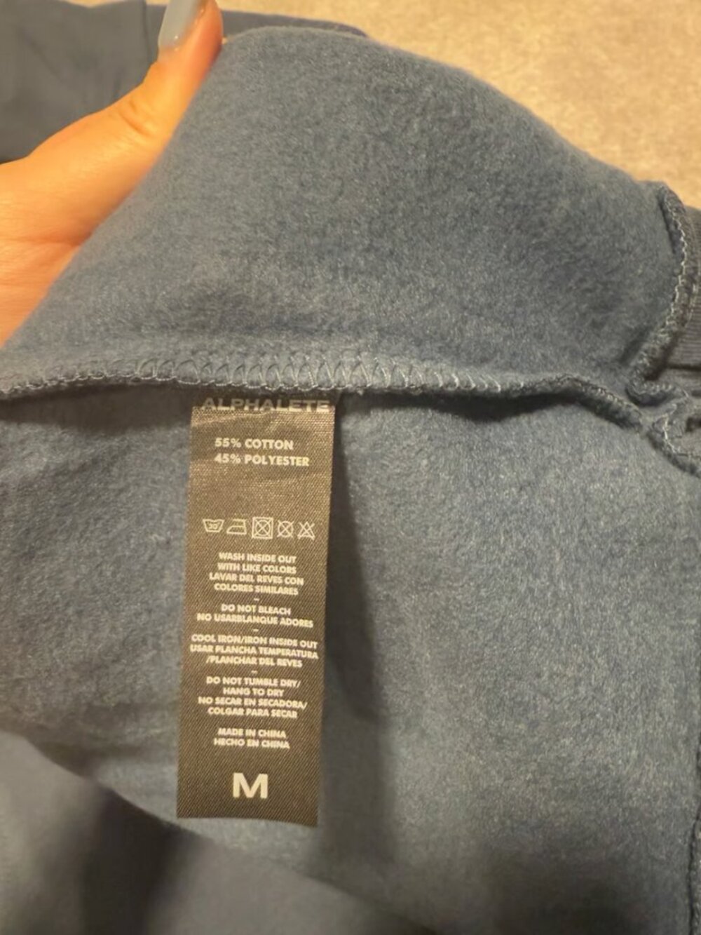 Classic Full-Zip Jacket - Whale Blue Alphalete Athletics - Picture 3 of 4